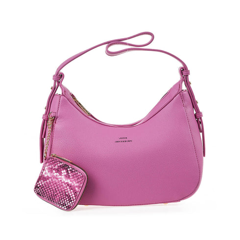 Verde Γυναικεία Τσάντα Ώμου 16-7321 Ροζ